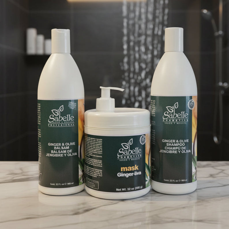 Shampoo, Conditioner & Mask Ginger & Olive 32 Oz