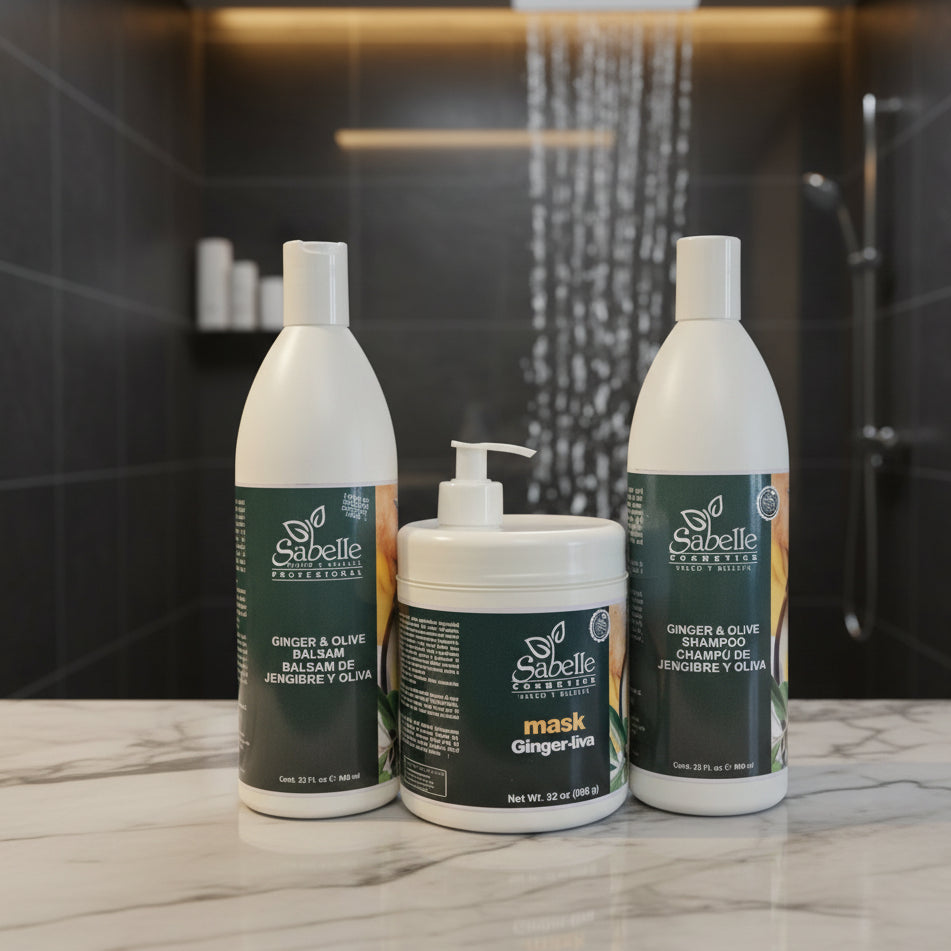 Shampoo, Conditioner & Mask Ginger & Olive 32 Oz