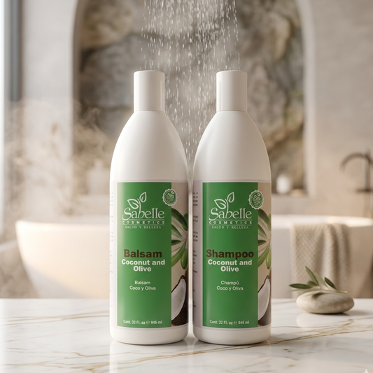 Shampoo & Conditioner Olive & Coconut 32 Oz