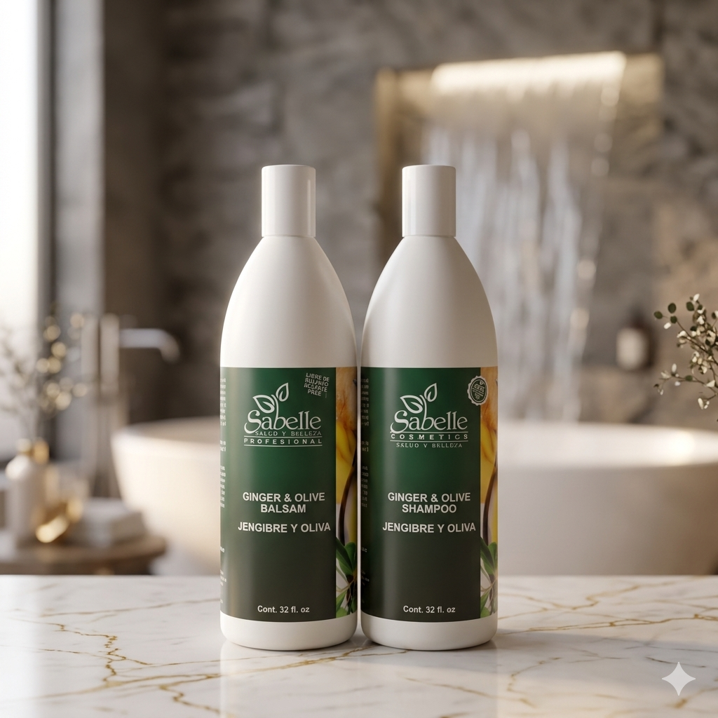 Shampoo & Conditioner Ginger & Olive 32 Oz