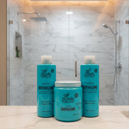 Three bottles of Biotin Care hair 